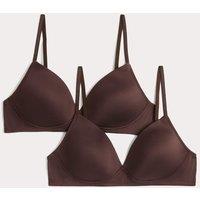 M&S 2 Pack Non Wired First Bra Zircon