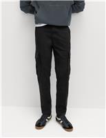 Tapered Fit Stretch Cargo Trousers