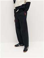 M&S Barrel Fit Trousers Black