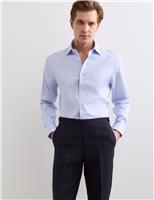 Slim Fit Pure Cotton Luxury Textured Shirt