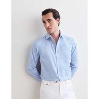 JAEGER Slim Fit Pure Cotton Striped Shirt Blue Mix