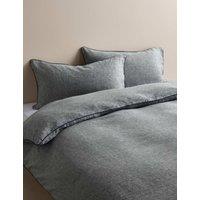 M&S Pure Linen Chambray Bedding Set Blue