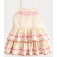 M&S Pure Cotton Tiered Frill Dress (0-5 Yrs) Cream