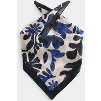 M&S Pure Cotton Patterned Bandana Blue Mix