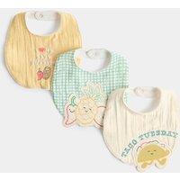 M&S 3 Pack Taco Time Dribble Bibs Buttermilk