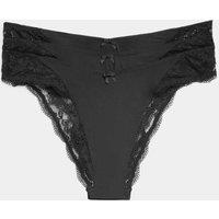 M&S 3 Pack Jasmine Lace Trim Miami Knickers Black