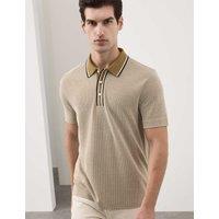 Autograph Modal Rich Tipped Soft Polo Shirt Khaki