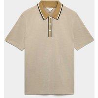 Autograph Modal Rich Tipped Soft Polo Shirt Khaki