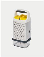 Box Grater with Precision Food Grip