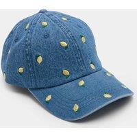 M&S Denim Embroidered Baseball Cap Blue Mix