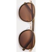M&S Metal Rim Round Sunglasses Green Mix