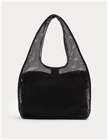 M&S Large Mesh Tote Bag Cobalt