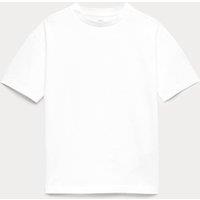 M&S Pure Supima Cotton T-Shirt (6-16 Yrs) White