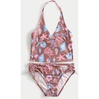 M&S 2 Piece Tankini (6-16 Yrs) Brown Mix