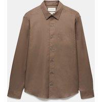 Autograph Lyocell Blend Regular Fit Shirt Truffle
