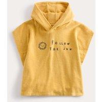 M&S Pure Cotton Follow The Sun Poncho (0-3 Yrs) Yellow