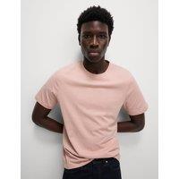 M&S Regular Fit Pure Cotton Crew Neck T-Shirt Sage