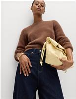 Fluffy Crew Neck Knitted Jumper