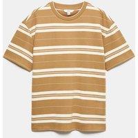 M&S Pure Cotton French Rib T-Shirt Butterscotch