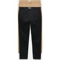M&S 2 Pack Slim Fit Stretch Chinos Black Mix