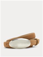 Suede Feature Buckle Belt