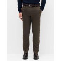M&S Regular Fit Smart Stretch Trousers Dark Chocolate