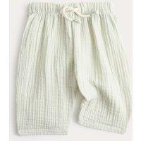 M&S Pure Cotton Striped Trousers (0-5 Yrs) Blue Mix