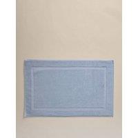 M&S Luxury Egyptian Cotton Bath Mat Dusty Blue