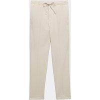 M&S Tapered Fit Elasticated Trousers Putty
