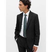 M&S Tailored Fit Textured Jacket Black
