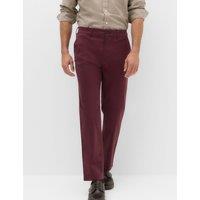M&S Regular Fit Stretch Chinos Bordeaux