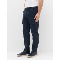 M&S Straight Fit Cargo Trousers Navy