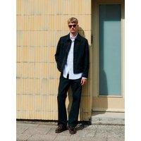 M&S Loose Fit Pure Cotton Utility Trousers Black