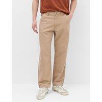 M&S Loose Fit Pure Cotton Utility Trousers Fawn