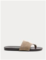 Suede Flat Mules
