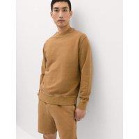 M&S Pure Cotton Garment Dye Sweatshirt Butterscotch