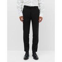 M&S Tailored Fit Textured Suit Trousers Black