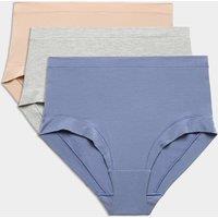 Body by M&S 3pk Flexifit Modal Full Briefs Blueberry