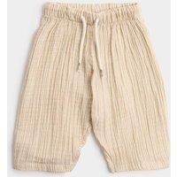 M&S Pure Cotton Striped Trousers (0-5 Yrs) Green Mix