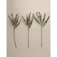 M&S Set of 3 Artificial Waxed Eucalyptus Single Stems Green