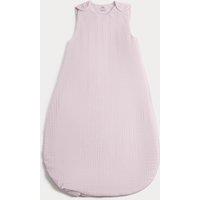 M&S Pure Cotton Textured 1.5 Tog Sleeping Bag (0-3 Yrs) Lilac