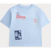 M&S Pure Cotton Bluey T-Shirt (2-8 Yrs) Powder Blue