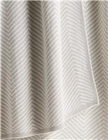 Pure Cotton Chevron Knitted Throw