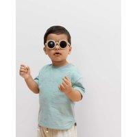 M&S 2 Pack Pure Cotton Stripe T-Shirts (0-5 Yrs) Aqua Mix
