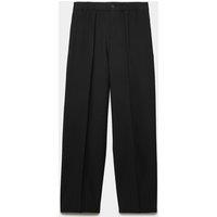 Autograph Relaxed Fit Wool Blend Stretch Trousers Black
