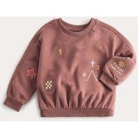 M&S Cotton Rich Follow The Sun Sweatshirt (0-5 Yrs) Brown