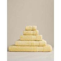 M&S Egyptian Cotton Towel Pale Yellow