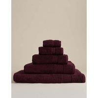 M&S Egyptian Cotton Towel Plum
