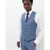 M&S Textured Waistcoat Light Airforce