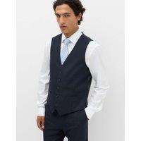 M&S Textured Waistcoat Navy